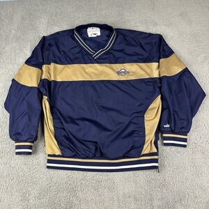 Milwaukee Brewers Jacket Mens Large Navy Blue Puma Windbreaker MLB Baseball